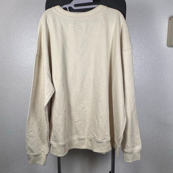 Goodfellow | Men Crew Neck Sweater in Cream Color - Picture 2 of 6